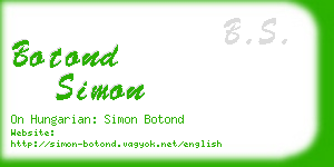 botond simon business card